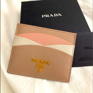 Prada Leather Card Holder